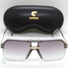 New Carrera 1066 Half Rim Navigator Sunglasses Kb7 Grey Gold Mirror Gradient