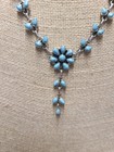 Sterling Silver Turquoise Statement Necklace 23 