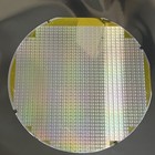 5 Inch Silicon Wafer Containing Many Small Iridescent Die  As Pictured
