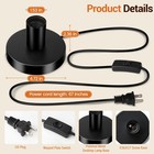 Vintage Table Lamp Base Only  Metal Industrial E26 e27 Plug In Screw Light Bu   