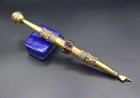 Judaica Torah Pointer  Multistones Torah Pointer  Long Alpaka Torah Finger Yad 