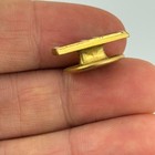 Wwi Era Us Navy Military Service Ribbon Slot Back Collar Insignia Gold Tone Pin
