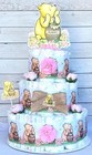 3 Tier Winnie The Pooh Diaper Cake Baby Shower Girl