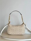 Coach Nwt Teri Shoulder Bag In Signature Canvas Cv933 Gold sand chalk