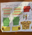Vtg Barbie Ken Clothes Cut   Sew Fabric Panel - Sportswear 11-12    Doll Uncut Nos