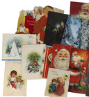 Vintage 60 s Lot Of 18 Christmas Cards Mcm 1 Valentine Used