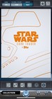  rare   Star Wars Digital Topps Card - The Last Jedi  Fine Line - Finn - 1200cc