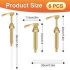 Coffee Syrup Pumps  6 Pack Gold Torani Syrup Pump  Skinny Syrup Pump For 750ml