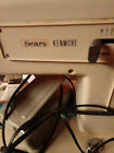 Sears Kenmore  vintage  Sewing Machine Model 1225 Foot Pedal Case   Attachments
