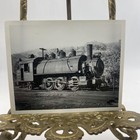 Vintage Steam Locomotive Railroad Train Photo 4x5 B w Gelatin Silver Original