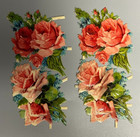 Vintage Flower Rose Die Cut Scrap Ephemera
