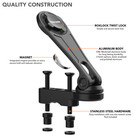 Rokform Motorcycle Perch Phone Mount For Harley Davidson  Metric  Indian Cruiser