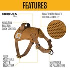 Carhartt Nylon Duck No Pull Dog Harness  Fully Adjustable Large  Deep Wine