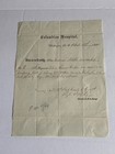 Civil War George Washington University Army Hospital Furlough 1864 Original