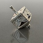 Christofle Silverplate Dreidel Sevivon Pierced Hebrew Letters Hanukkah Top