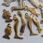 Vintage Milagros Lot Mixed Metal Religious Charms Small Group Ex Voto Mexico