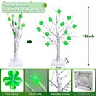 St  Patrick s Day Prelit Tabletop Tree  2-pack 18in W timer   Shamrock Lights