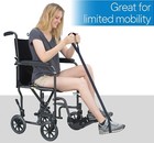 Rms 35 Inch Long Leg Lifter - Durable   Rigid Hand Strap   Foot Loop - Ideal Mob