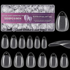 Short Coffin Nail Tips 1008pcs Full Cover Fake Nail Half Matte Press On Nails Wi