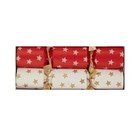 Robin Reed 8 5  Crackers  Red And Cream With Stars Design - Box Of 10  42405 