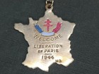 Wwii Liberation Paris 1944 France Souvenir Necklace Victory Sweetheart 1940s Gi