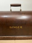Vintage Singer 128  99 Sewing Machine Bentwood 3 4 Carrying Case Lid Only