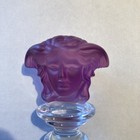 Versace By Rosenthal Medusa Wine Bottle Stopper Amethyst Purple