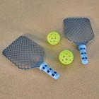 Little Tikes Toy Sports Pickleball Set - 6pc Net Paddles Balls Weights Stand
