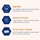 Medical Soft Max    Nitrile Exam Gloves  100 Count Latex-free Powder-free Non-ster