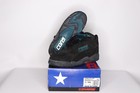 Nos Vintage 90s Converse Speed Pull Mid Leather Basketball Shoes Black Youth 2y
