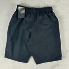 Nike Racer Mens 9  Lined Volley Shorts Swim Trunks Nessa564-001 Black grey New