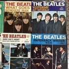 Beatles Lot Of 6   45 Records Items  Pre Owned 