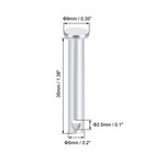 Single Hole Clevis Pins 5mm X 35mm Flat Head Zinc-plating Solid Steel Pin 20pcs