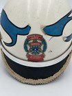 Vintage Mexico Police Patrol Motorcycle Helmet Traffic Shield Worn Used