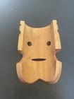 Carved Wooden Tribal Wall Mask Wall Mounted Brown 10 In Decorative Hanging
