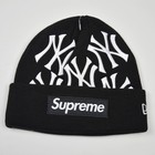 Supreme New York Yankees New Era Box Logo Beanie Black  fw21  Brand New