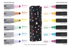 Creative Memories Rainbow Pens Bundle-12 Pens  6 Dot  6 Dual   Dots Pen Holder