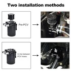 Universal Aluminum Oil Catch Can Kit Reservoir Baffled Tank With Breather Filter