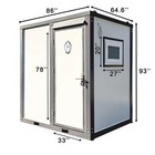 Bastone Portable Restroom W  Shower Curtain Style For Outdoor Use  Mobile Toilet
