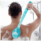 Long Handle Bath Brush Back Scrubber Exfoliating Body Shower Sponge Massager