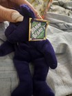 Salvino s Bamm Beano s Mlb Mark Mcgwire  25 Dark Purple Plush Beanie Bear New