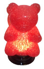 Red Gummy Bear  8  Lucite Silicone Night Light Novelty Lamp Battery Operated