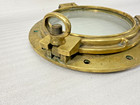 Vintage antique Heavy Solid Brass Porthole 15  Maritime Nautical Ship Salvage 