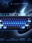 Interstellar Keycaps Nuclear Power Height For Mechanical Keyboard