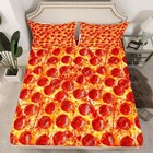 Feelyou King Bed Sheets Set Kids Bedroom Decor Pizza Sheet Set Pepperoni Be