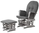  Grayson Glider And Ottoman  Gray  Dark Gray 