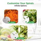 Nutrichef Electric Vegetable Spiralizer     3-blade Zucchini Spiralizer Noodle