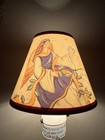 Vintage 1980   s Angel   Mistletoe Paper Hardback Clip On Lamp Shade 4   x5    Cottage