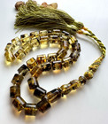 Natural Baltic Amber 53g  Islamic Prayer Rosary 33 Barrel Beads Tasbih Pressed