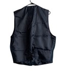 Vintage Faded Glory Suede Genuine Leather Navy Blue Vest Large Nwt
